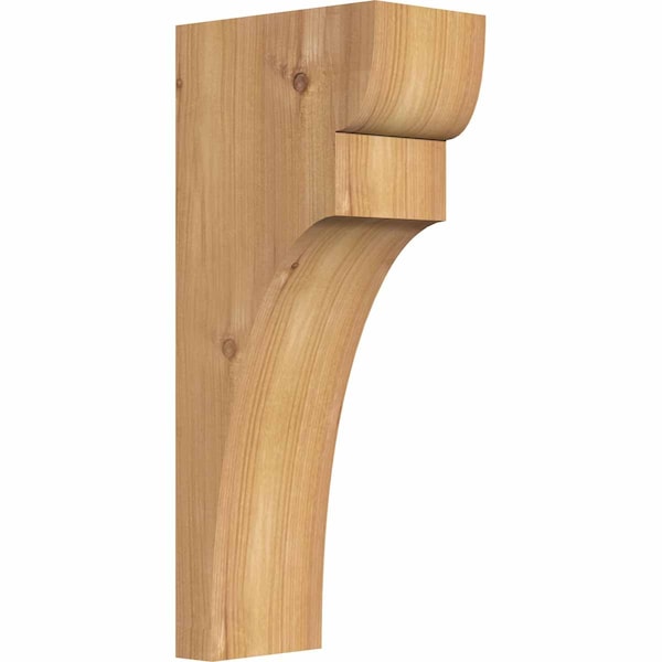 Ekena Millwork Yorktown Smooth Corbel, Western Red Cedar, 3 1/2"W x 6"D x 14"H COR04X06X14YOR00SWR - main